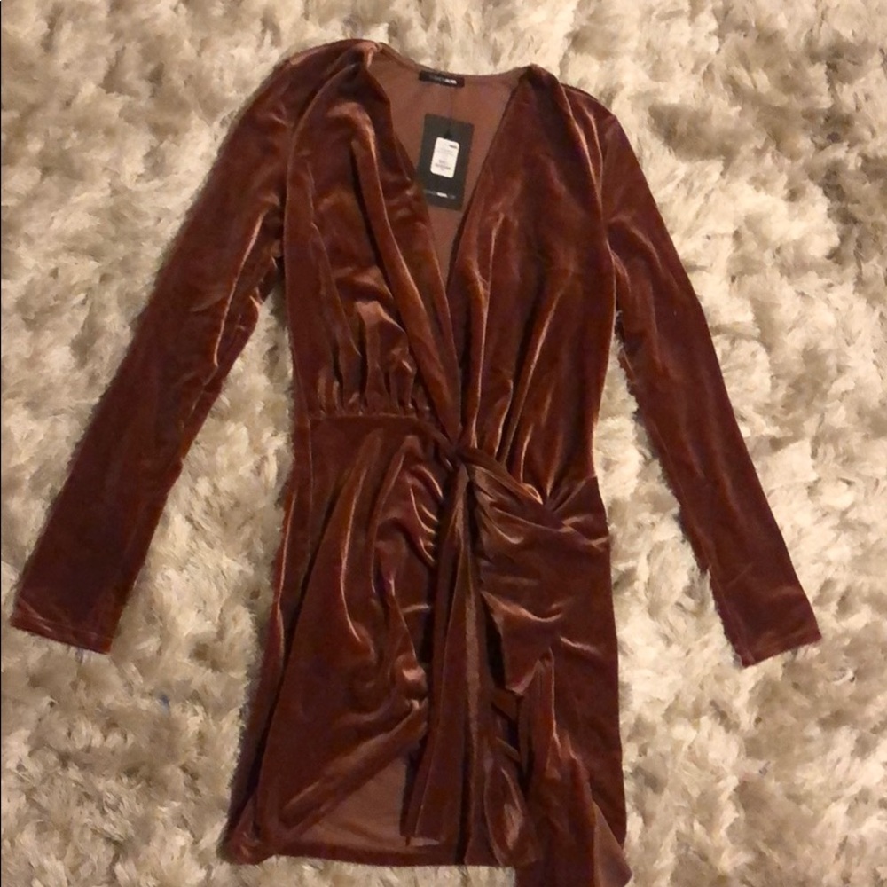 Photoelectric Velvet Mini Dress